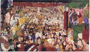 James Ensor Christs Entry Into Brussels in 1889 oil painting